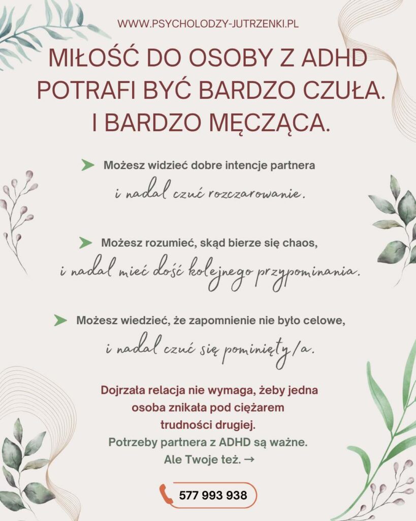 jak życ z osobą z adhd