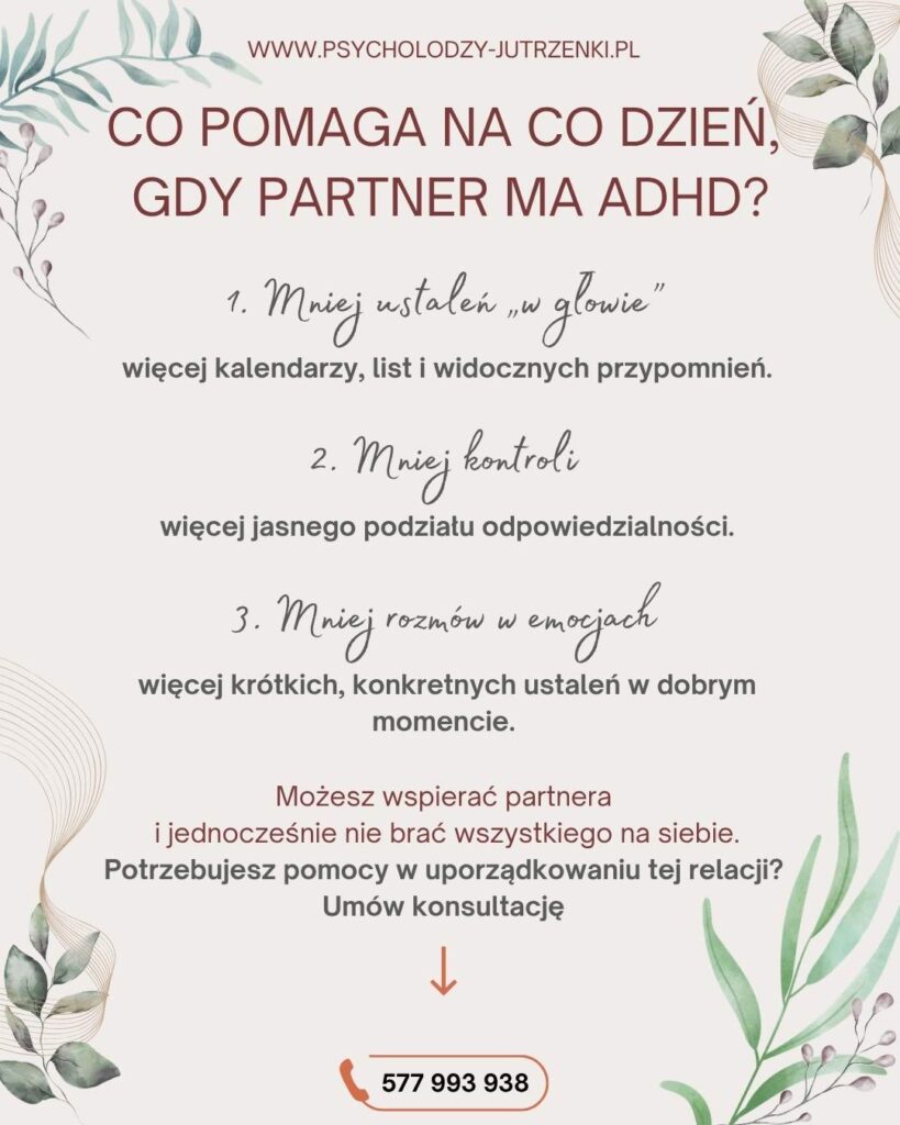 jak życ z osobą z adhd